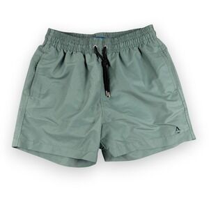 Apnee Swim Trunks Mens M Green Upcycled Marine Plastic Seaqual Drawstring Lined